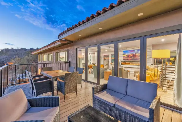 Evening View of a Luxury Manson